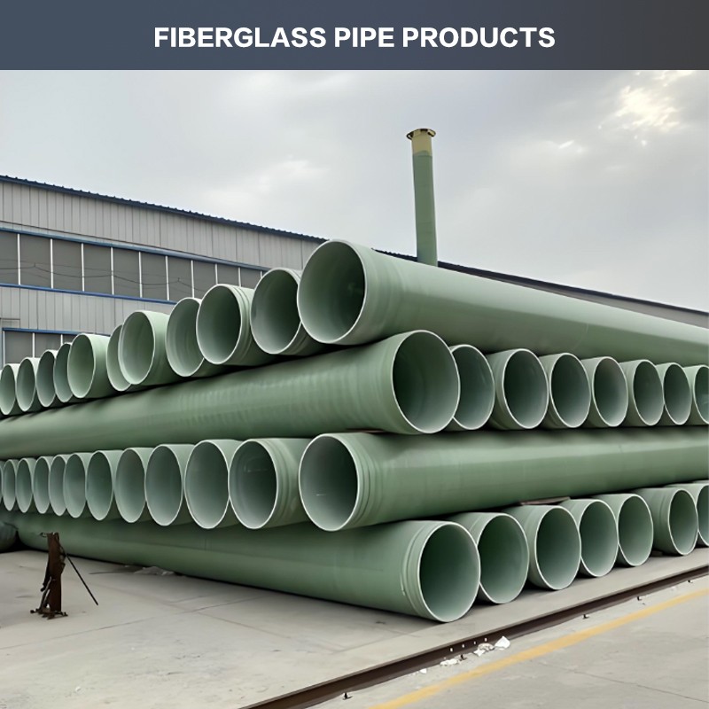 高强度耐腐蚀FRP玻璃钢管道市政排污化工输送缠绕玻璃钢管道