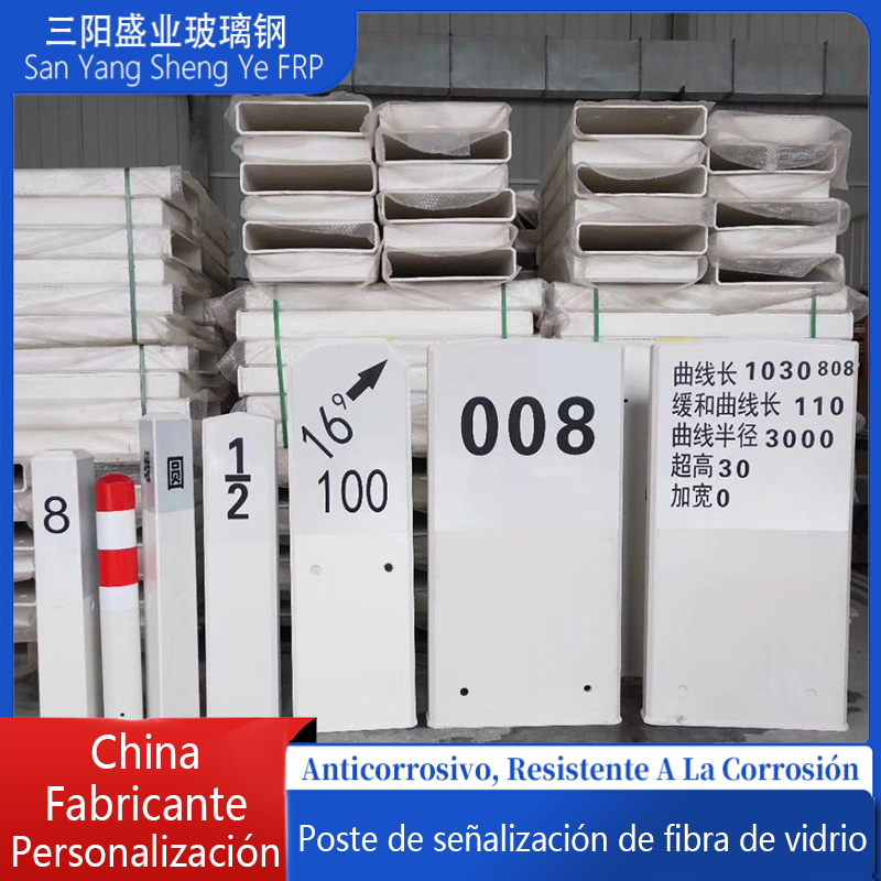 Poste de advertencia de fibra de vidrio Poste marcador enterrado