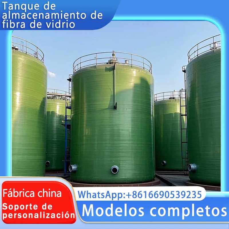 Tanque de agua de almacenamiento de alimentos químicos de fibra de vidrio