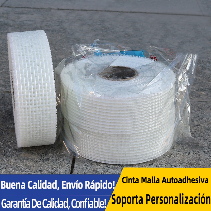 Cinta de malla autoadhesiva resistente a álcalis y anti‑grietas de venta caliente de fábrica