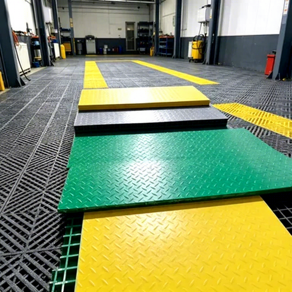 Acid & Alkali Resistant Fiberglass Reinforced Plastic Grating, Non-slip FRP Grate for Municipal