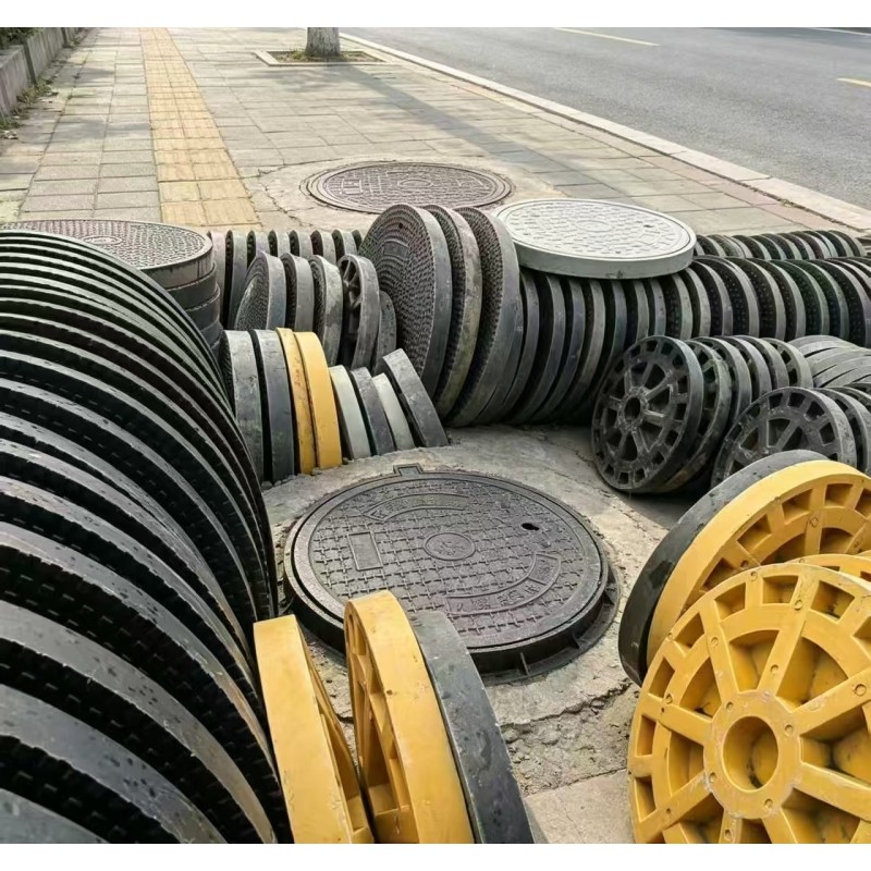High Load Bearing SMC Fiberglass Manhole Cover, Anti-Theft FRP Access Cover for Sewage