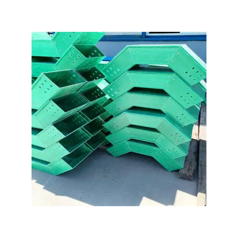 FRP Cable Tray Trough & Ladder Type Corrosion Resistant Flame Retardant Fiberglass Cable Tray