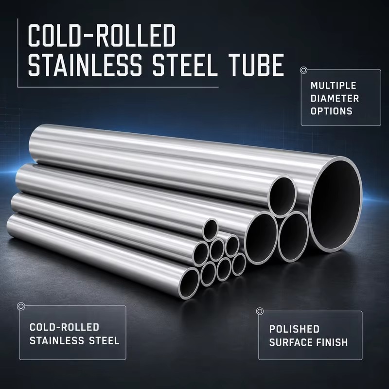 Cold Rolled Stainless Steel Round Tube for Industrial Equipment Parts & Custom Metal Fabrication